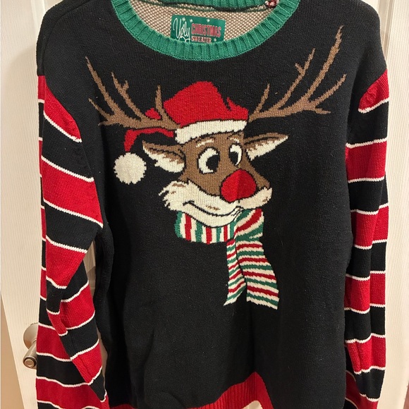 Pooping Rudolph Ugly Christmas Sweater - Picture 1 of 4